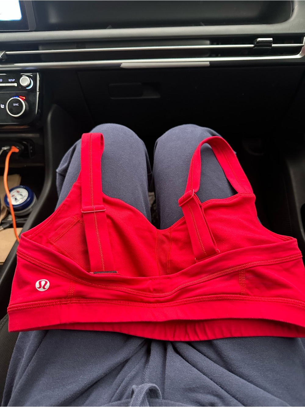 lululemon athletica Bright Red Adjustable-Strap Sports Bra